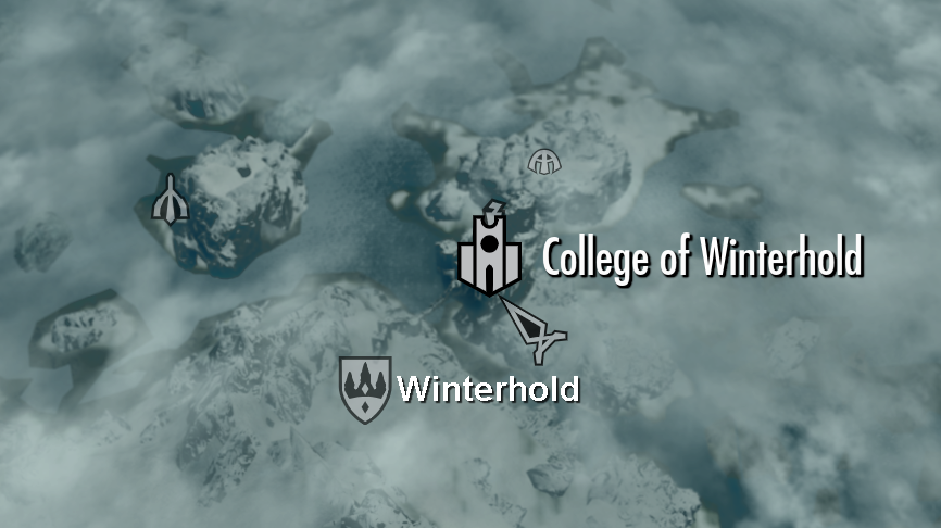 college of winterhold map