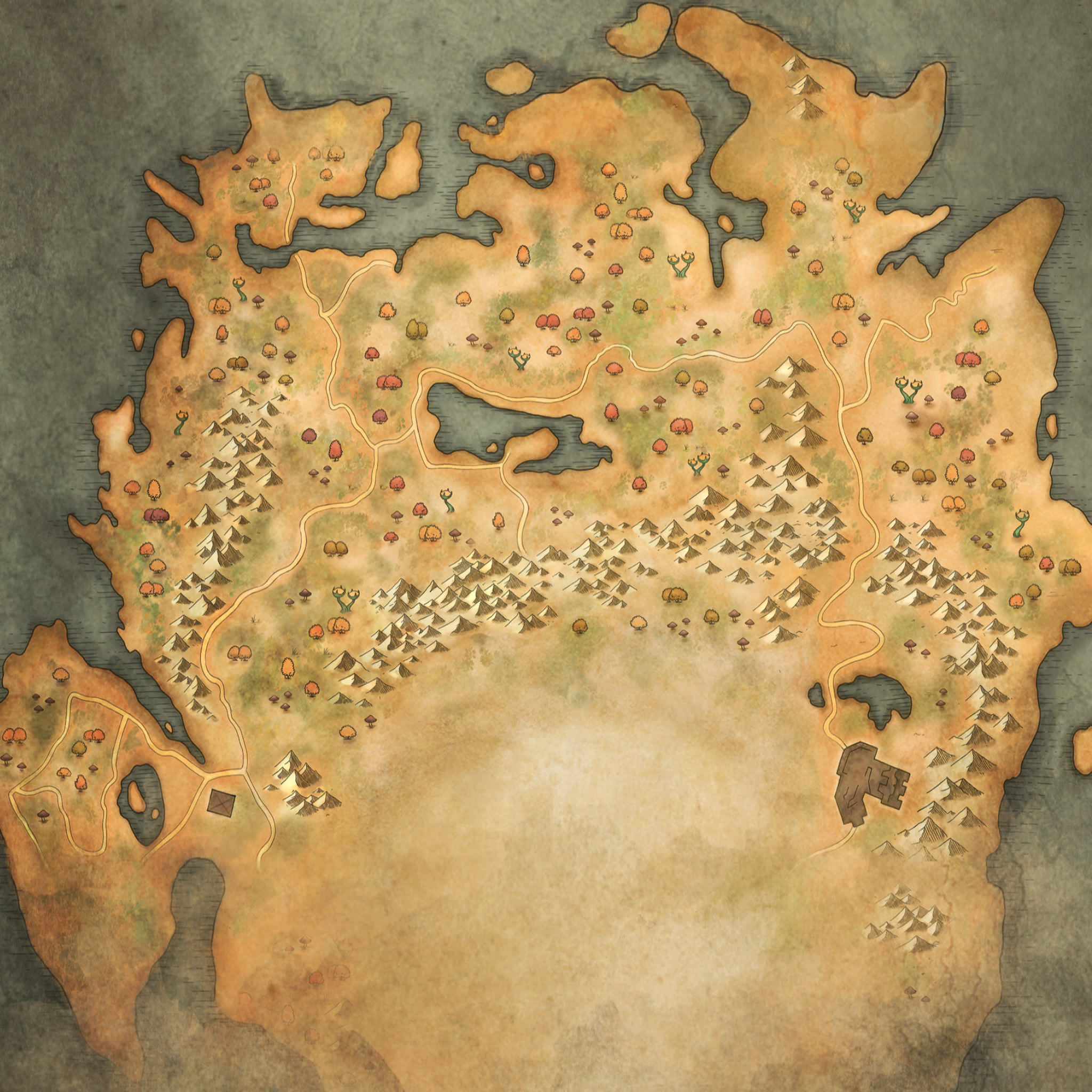 map of the shivering isles