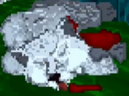 Мёртвый снежный волк