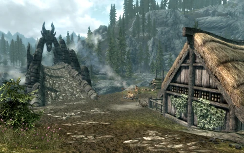 У домика лесорубов