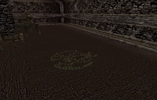 Символ дома Дагот, выложенный монетами