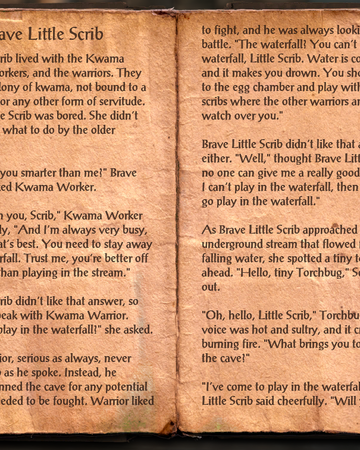 Brave Little Scrib | The Elder Scrolls Wiki | Fandom