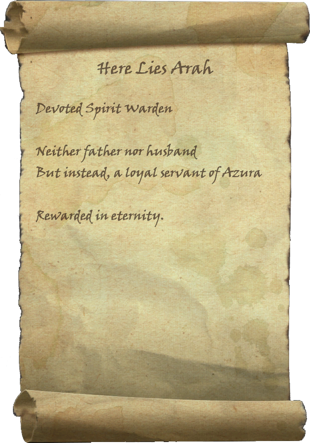 Here Lies Arah Elder Scrolls Fandom