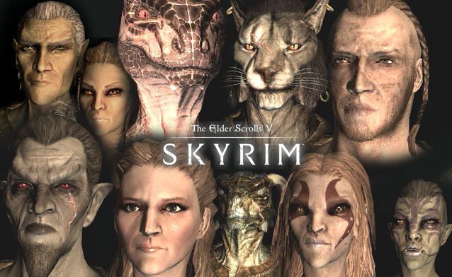 skyrim any hair all races