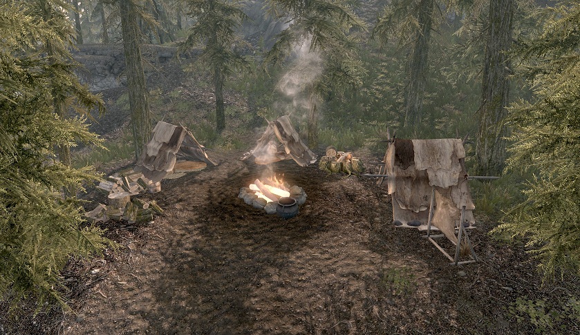 skyrim special edition camping