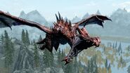 Odahviing, flying around Skyrim.