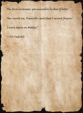 Letter to Zemarek-Thul