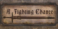 A Fighting Chance sign