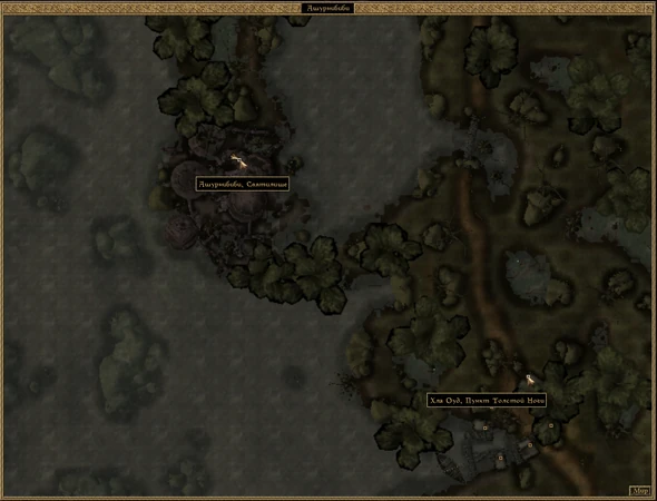 Ашурнибиби на карте местности