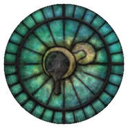 Witraż z symbolem Stendarra z gry The Elder Scrolls IV: Oblivion