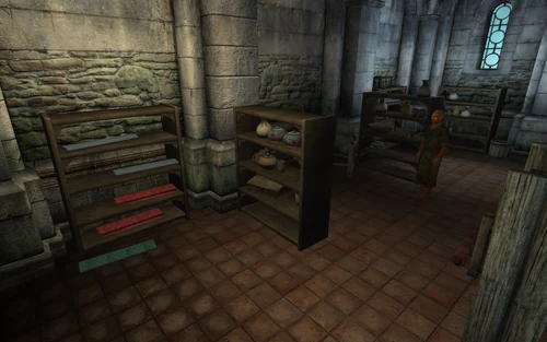 Шкафы с посудой и тканями