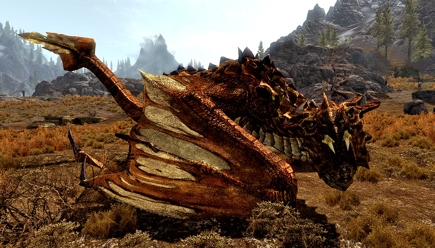 biggest dragon in skyrim