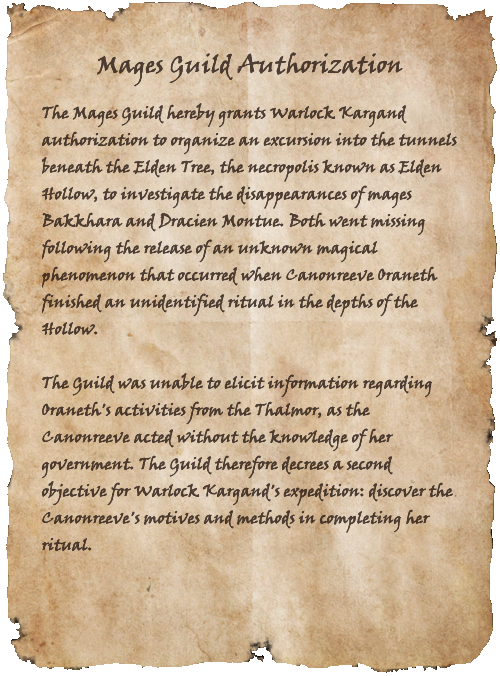 Mages Guild Authorization | Elder Scrolls | Fandom