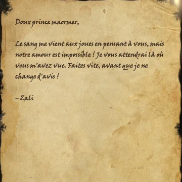 Fausse Lettre De Zali Wiki The Elder Scrolls Fandom