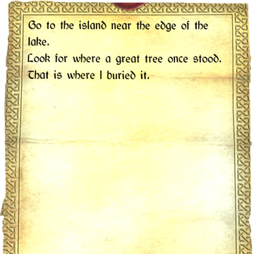 Note Treasure Elder Scrolls Fandom