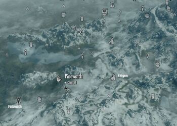 Skyrim map Pinewatch