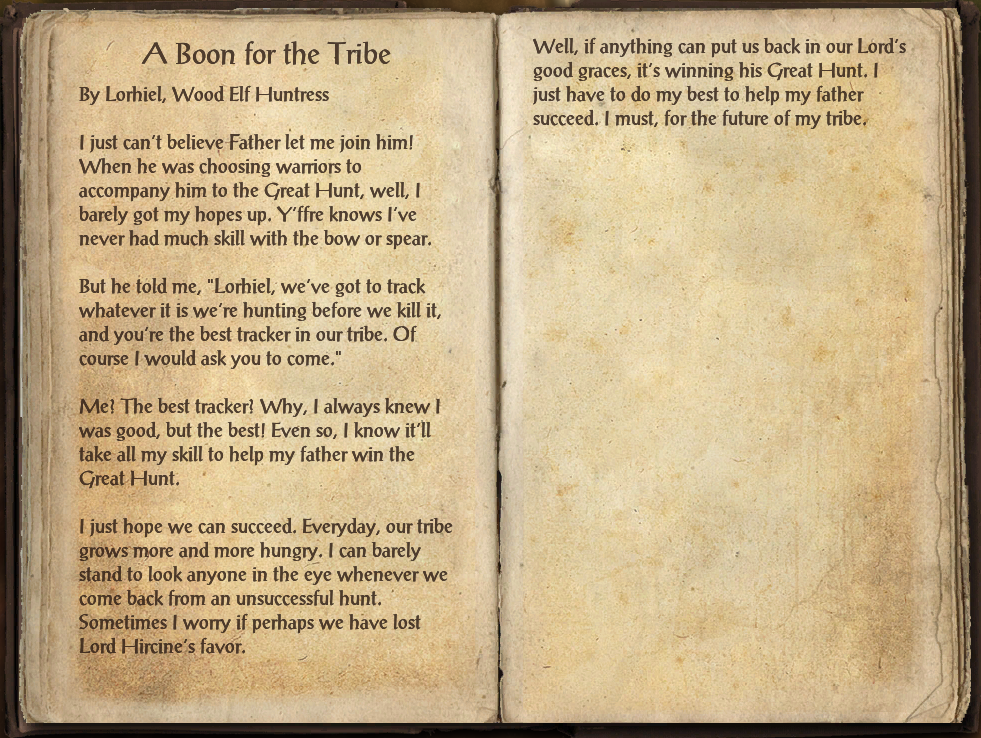 A Boon for the Tribe | Elder Scrolls | Fandom
