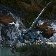 Niebieski lądowy Dreugh z gry The Elder Scrolls Online