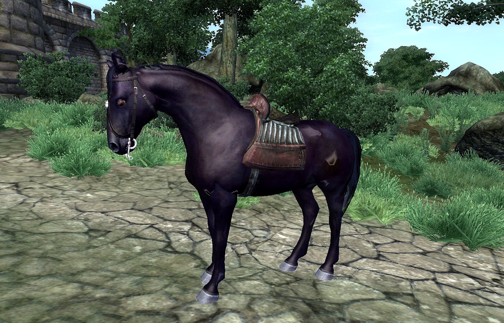 creation kit skyrim how to edit horse saddle