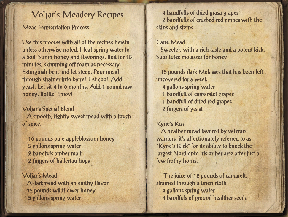 Velyn Harbor, Malabal Tor Voljar's Meadery Recipes Mead Fermentation P...