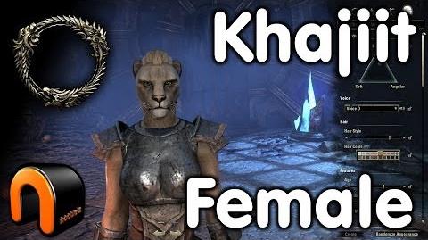 Female Khajiit character creation.