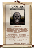 Wanted poster of the Gray Fox