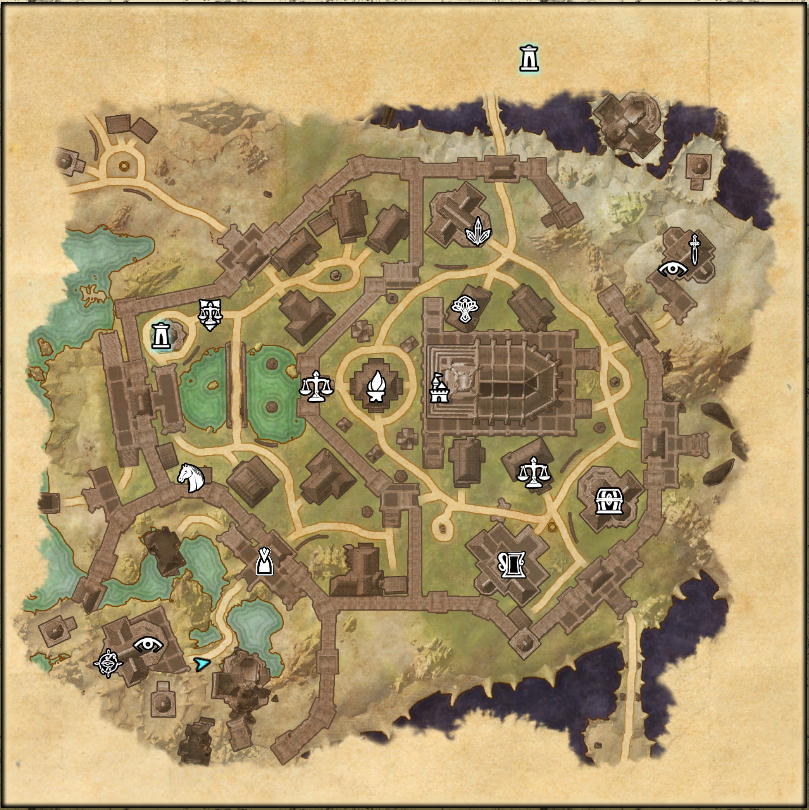 Map Of Coldharbour Eso Hollow City | Elder Scrolls | Fandom