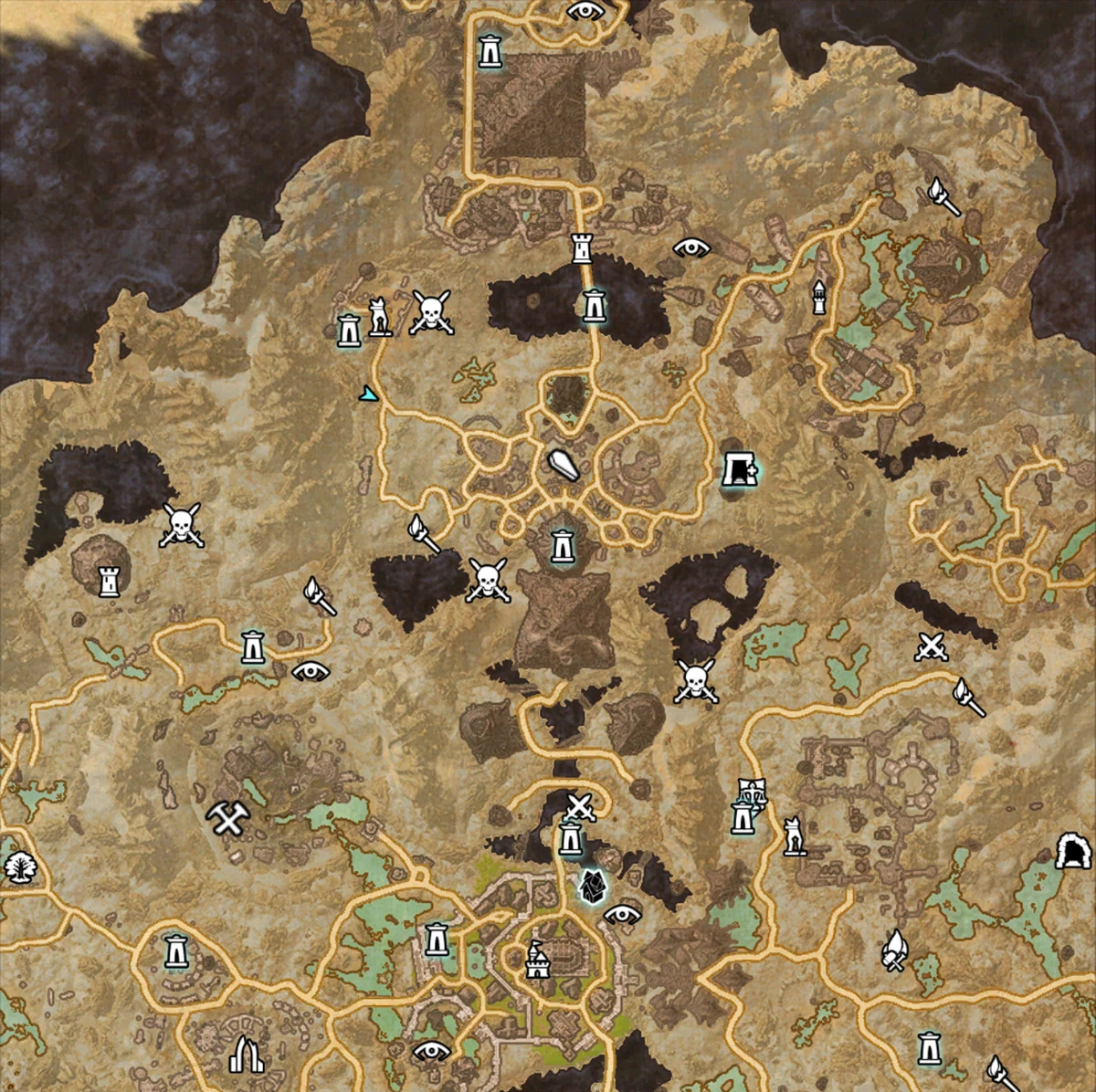 Teso как попасть в. Teso краглорн небесные осколки карта. Тесо карта имперского города. Гленумбра святилище лиходея. Краглорн карта осколков.