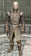 Agmaer wearing his set of Dawnguard Heavy Armor.