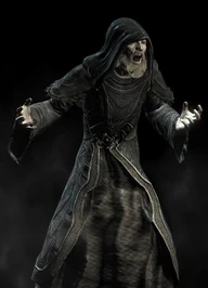 Un Barbagrigia nell'atto di usare un Thu'um