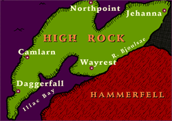 A map of High Rock.