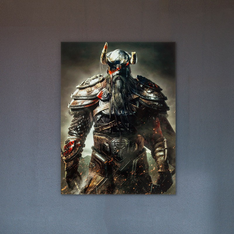 Nord Metal Print Elder Scrolls |