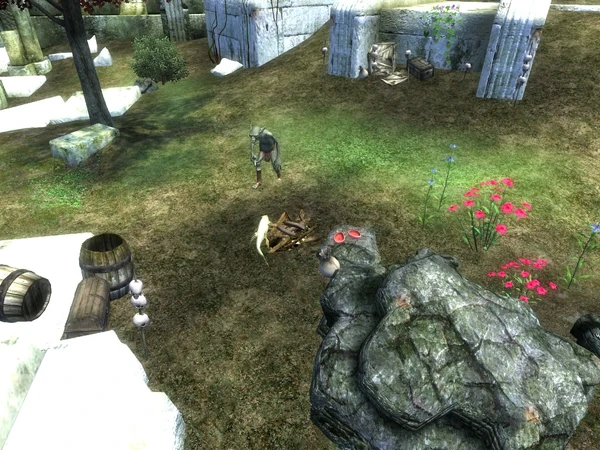 Лагерь гоблинов у стен руин