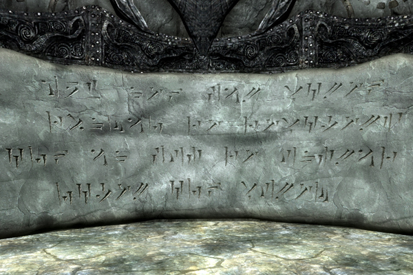 skyrim dragon alphabet