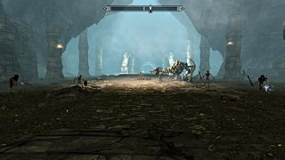 Der Skelettdrache in Labyrinthion