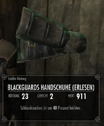 Blackguards Handschuhe
