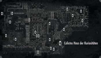 Calixtos Haus der Kuriositäten Karte