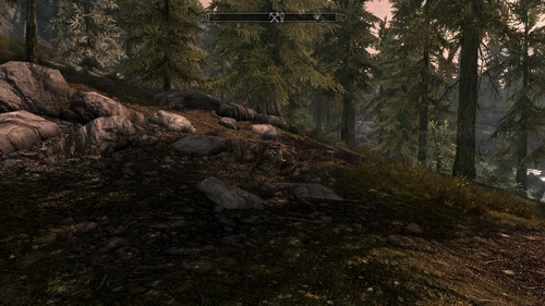 Nordöstlich der Glutsplittermine