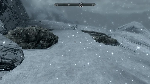 Am Berghang bei Secundas Sockel