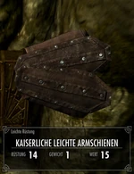 Kaiserliche Leichte Armschienen