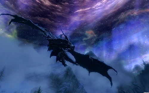 Alduin stärkt sich mit den Seelen Verstorbener