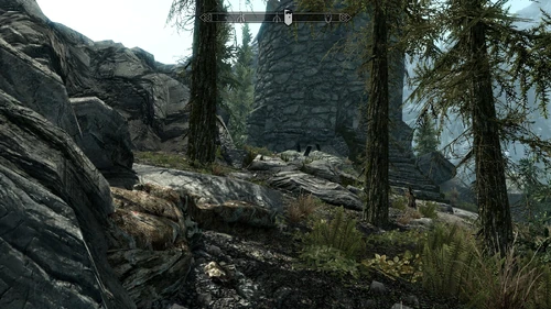 Nordwestlich vom Wachturm von Falkenring