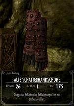 Alte Schattenhandschuhe