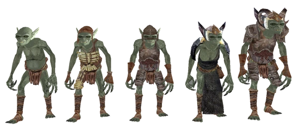 Різноманітні гобліни у Oblivion.