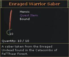 Enraged Warrior Saber | Eldevin Wiki | Fandom