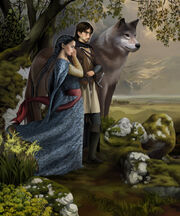 Beren luthien and huan by steamey