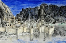 Sede de Caranthir en Thargelion, frente al lago Helevorn y sobre las faldas del monte Rerir