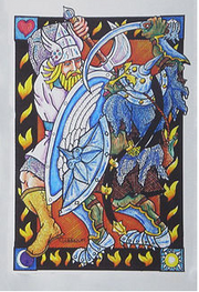 Tuor derrotando a Othrod.