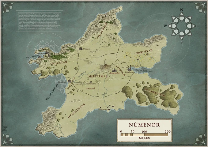 Númenor Tolkienpedia Fandom