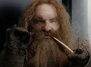 Gimli fumando